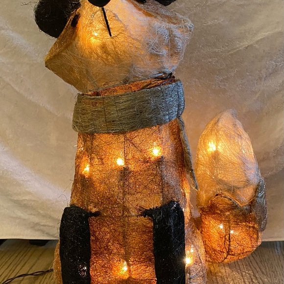 RARE Wondershop Target Lit Sisal Fox 24.5” Tall Indoor/Outdoor - Picture 5 of 12